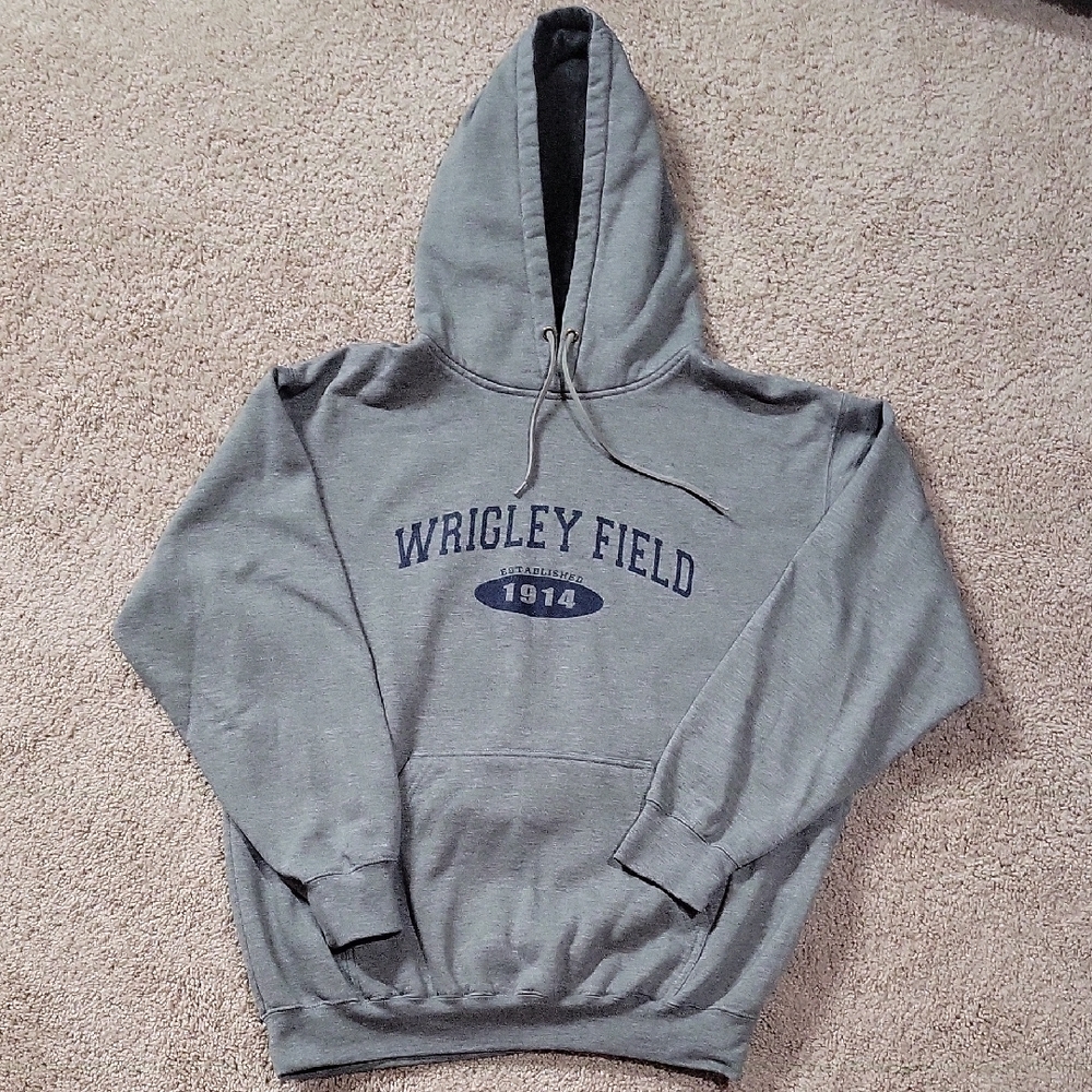 Gray Wrigley Field Hoodie